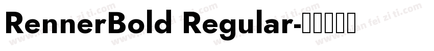 RennerBold Regular字体转换